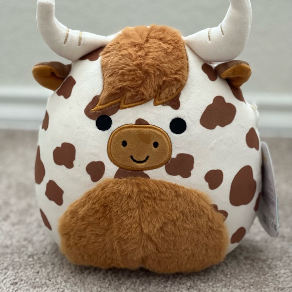 New 8” Alonzo the Highland Cow Squishmallows - Picture 3 of 7